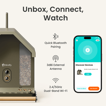 Feeder Metal 2 4K - Smart Bird Feeder with Camera